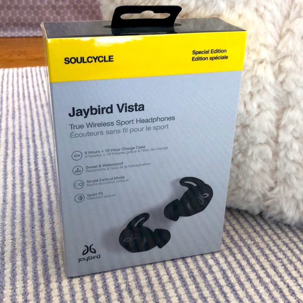 Brand New SoulCycle x Jaybird Vista Wireless Headphones! Unopened!